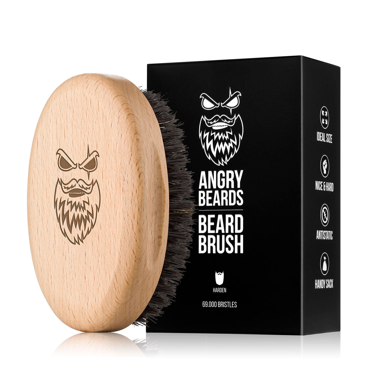 Angry Beards - Skonsammare skäggborste i trä